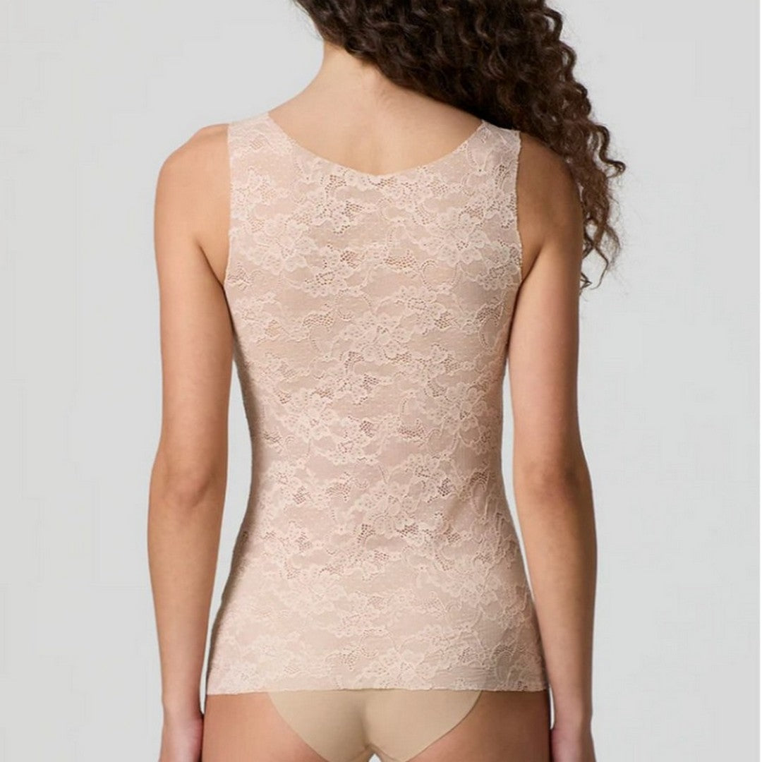 Jadea Donna Canotta in Pizzo a Taglio Laser