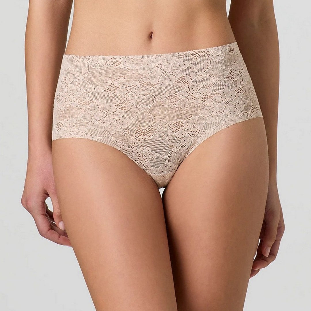 Jadea Donna Slip Midi in Pizzo a Taglio Laser