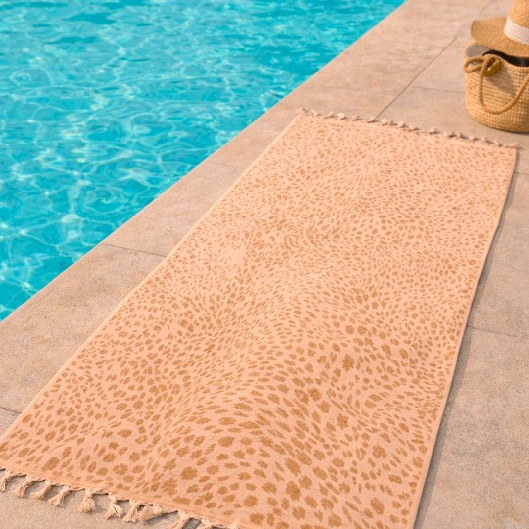 Noidinotte Telo Mare Spugna Velour Rasato Pink