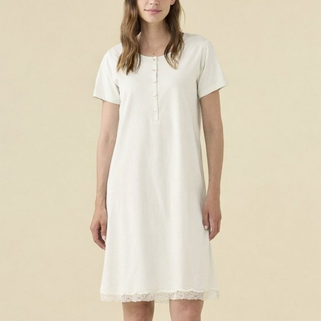 Noidinotte  Camicia Da Notte Donna Cotone Manica Corta