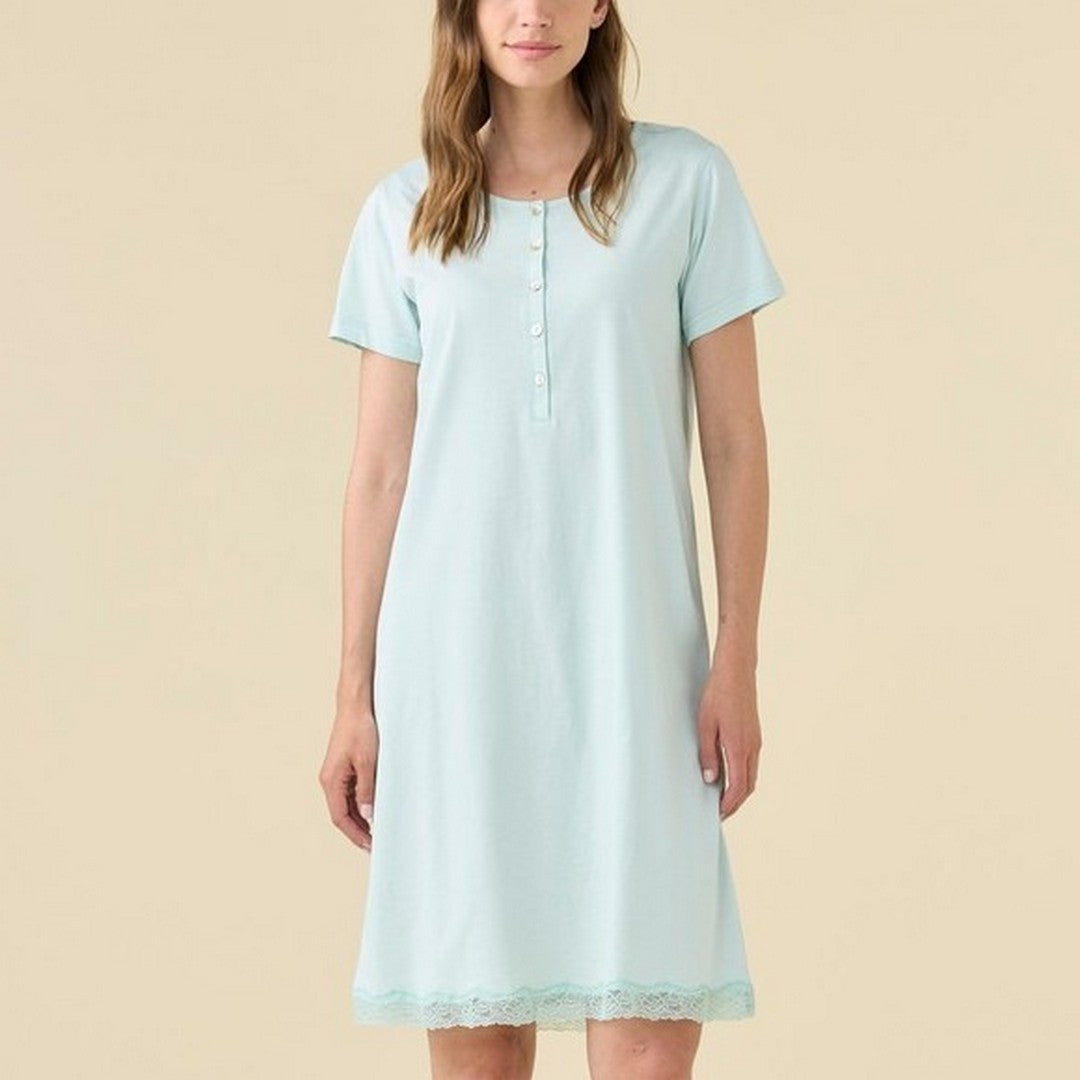 Noidinotte  Camicia Da Notte Donna Cotone Manica Corta