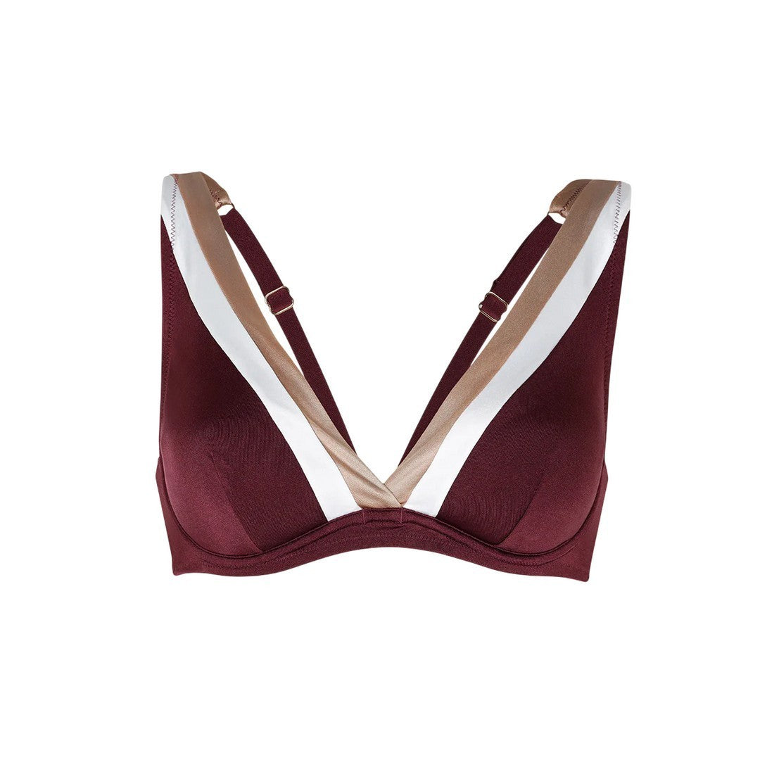 Lovable Beachwear Donna Top Bikini Ferretto Vela Shiny Colour Block 9L0DT4