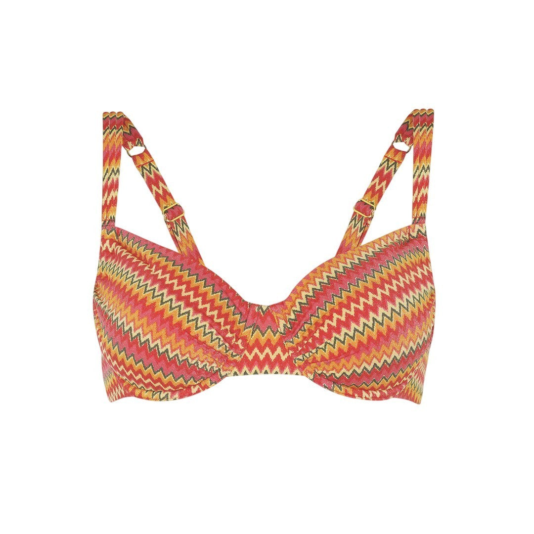 Lovable Beachwear Donna Top Bikini Ferretto Push-up Printed Lurex 9L0EMT