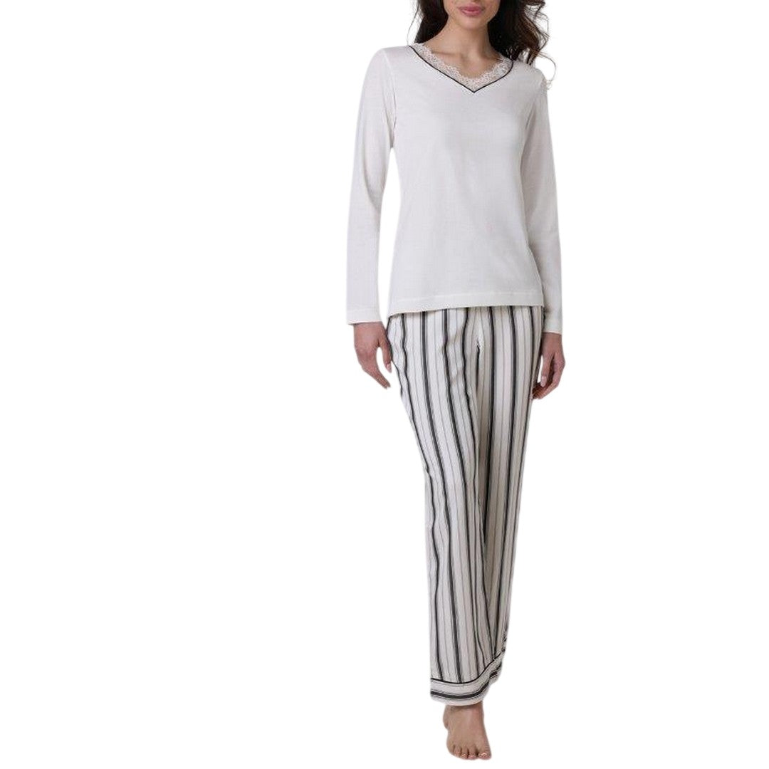 Lovable Donna Pigiama Lungo Cotone e Viscosa 9L0DMU