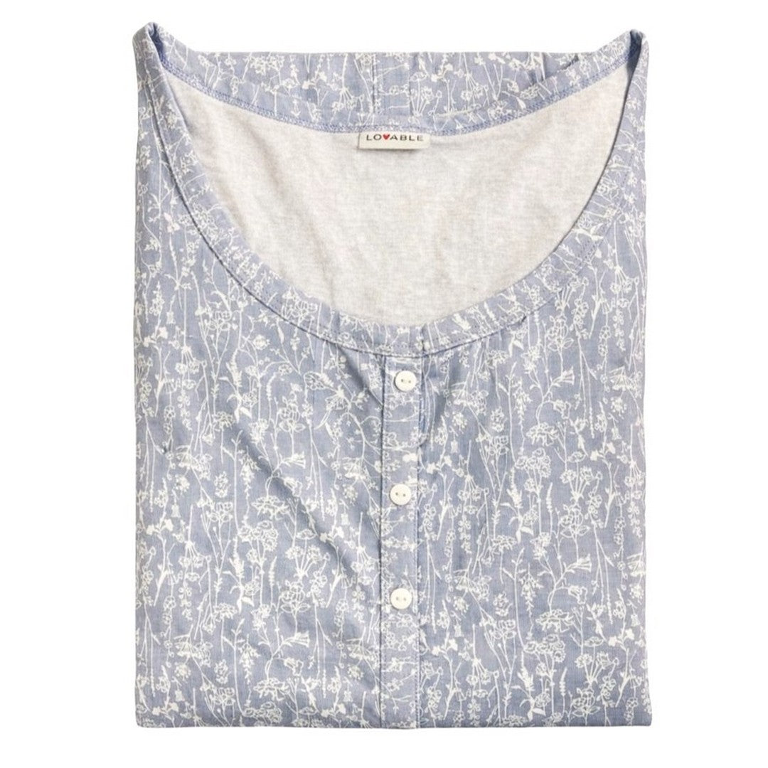Lovable Donna Camicia da Notte Aperta in Jersey L0EQO