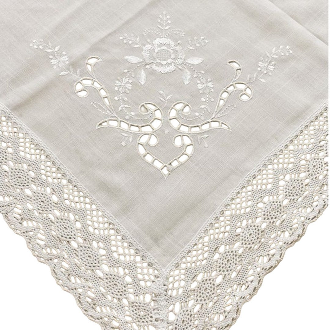 Tessitura Italiana Tovaglia da Tavola Ricamata Classico 180x270