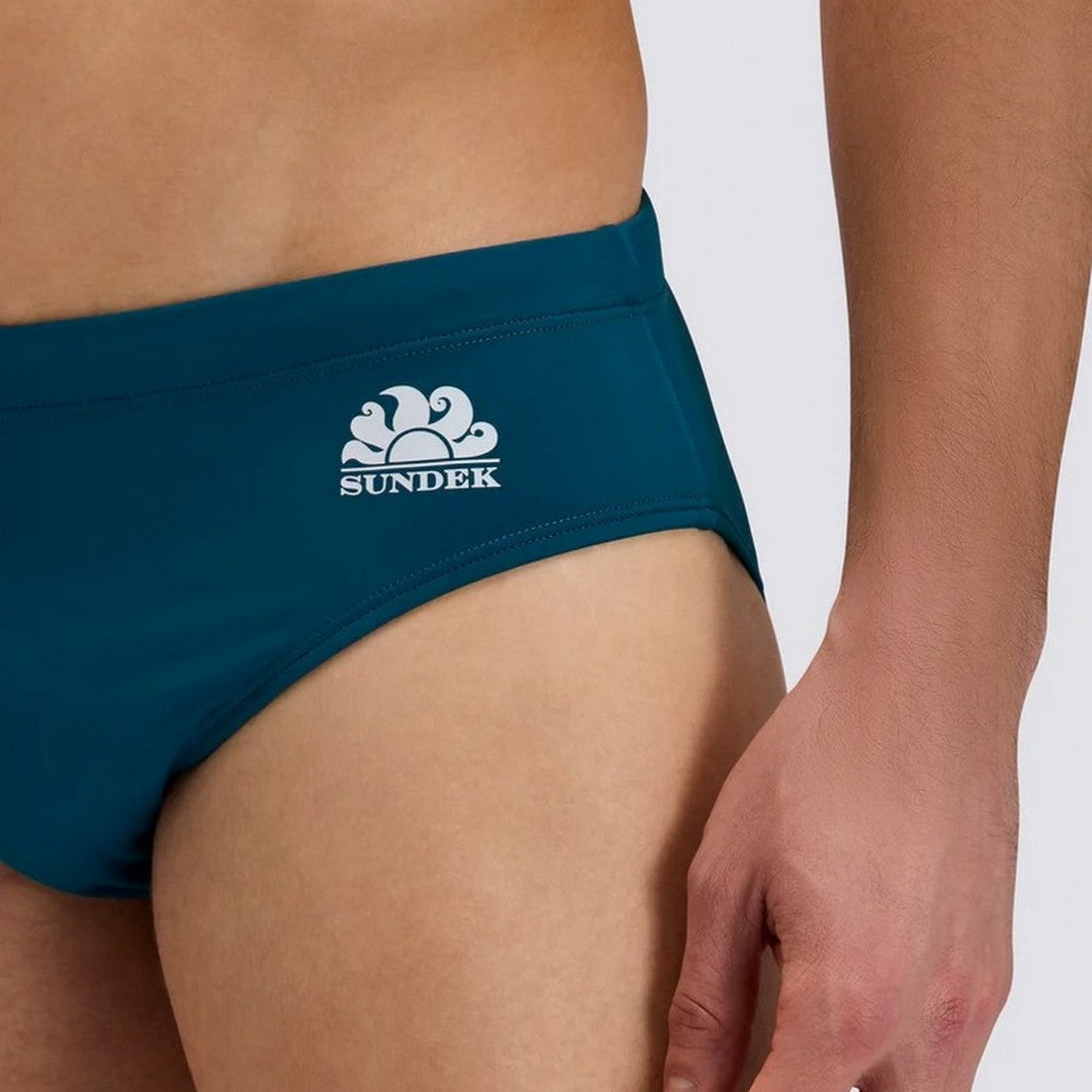 Sundek Uomo Costume da Bagno a Slip Dettaglio Tricolore - M313SSL3000 M6S707