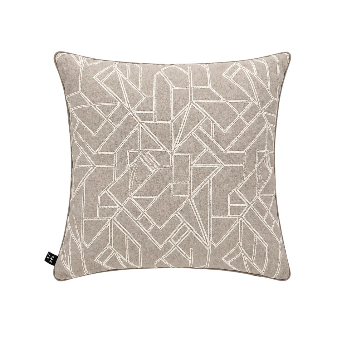 Reevèr Axis Cuscino Decorativo Jacquard 50*50 Tortora - AG0987