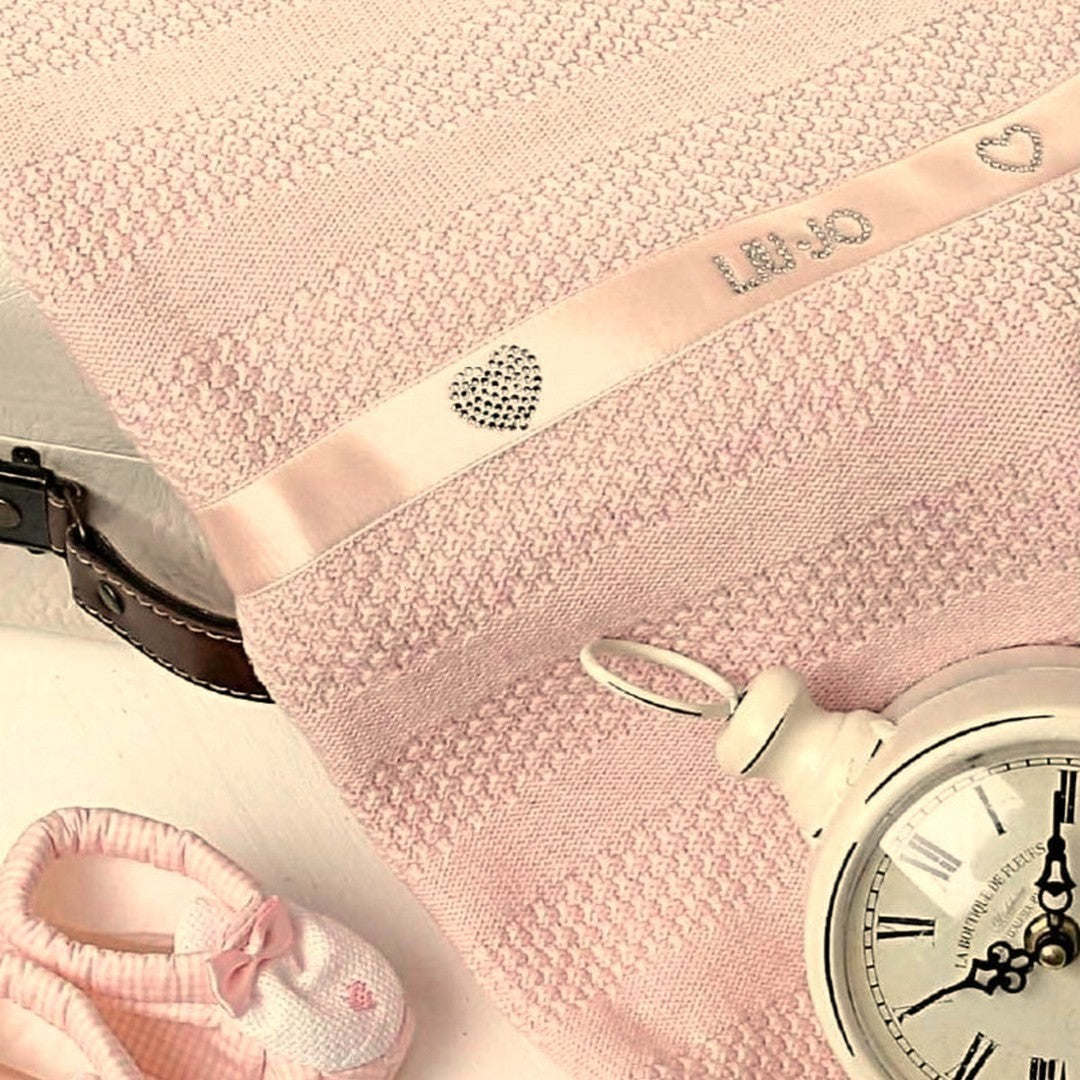 Liu Jo Baby Copertina Carrozzina in Cotone Cuori BL132C 00090