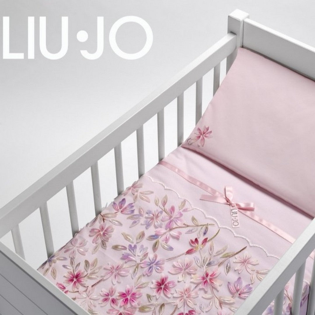 Liu Jo Baby Completo Lenzuola Carrozzina in Cotone Twigs BL652C