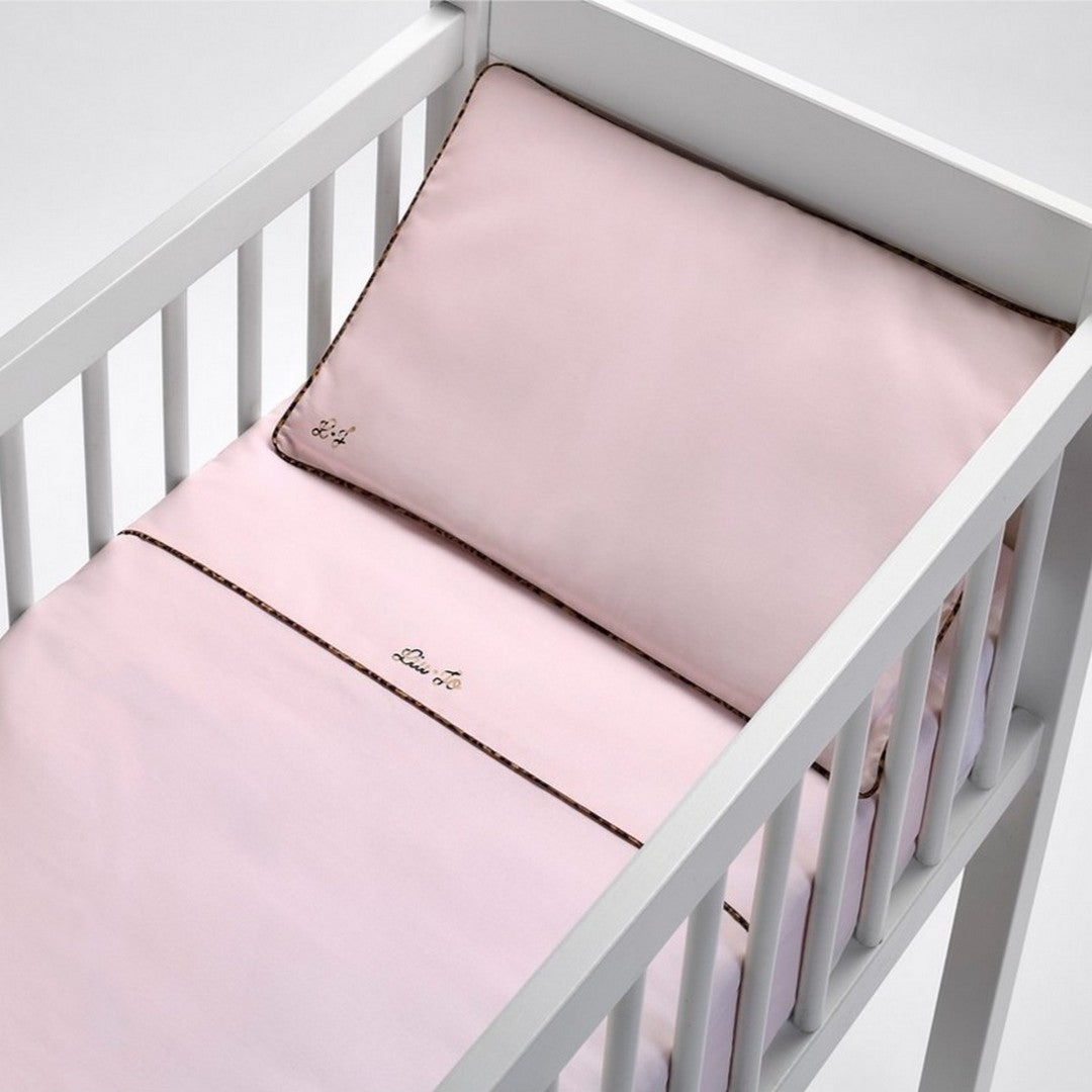 Liu Jo Baby Completo Lenzuola Carrozzina in Cotone Maculino BL642C