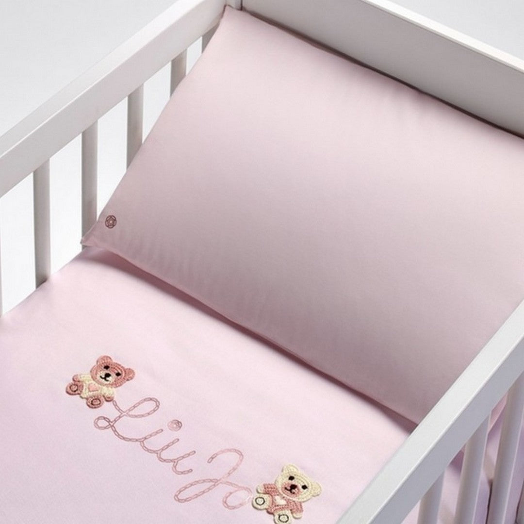 Liu Jo Baby Completo Lenzuola Carrozzina in Cotone Bear BL635C