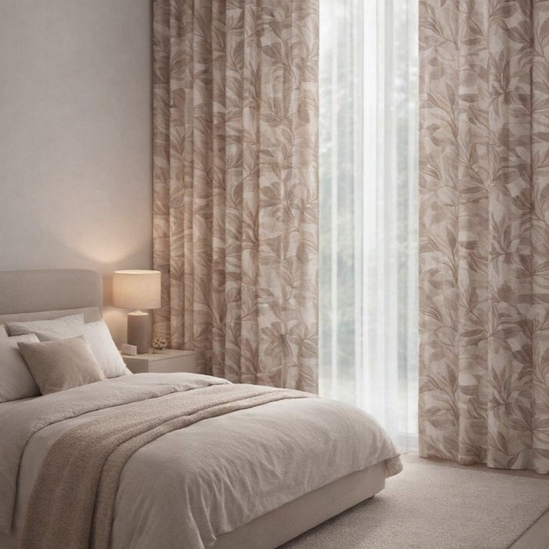 Linea Oro Gaia Pannello Tenda Semivelata Emily con Anelli