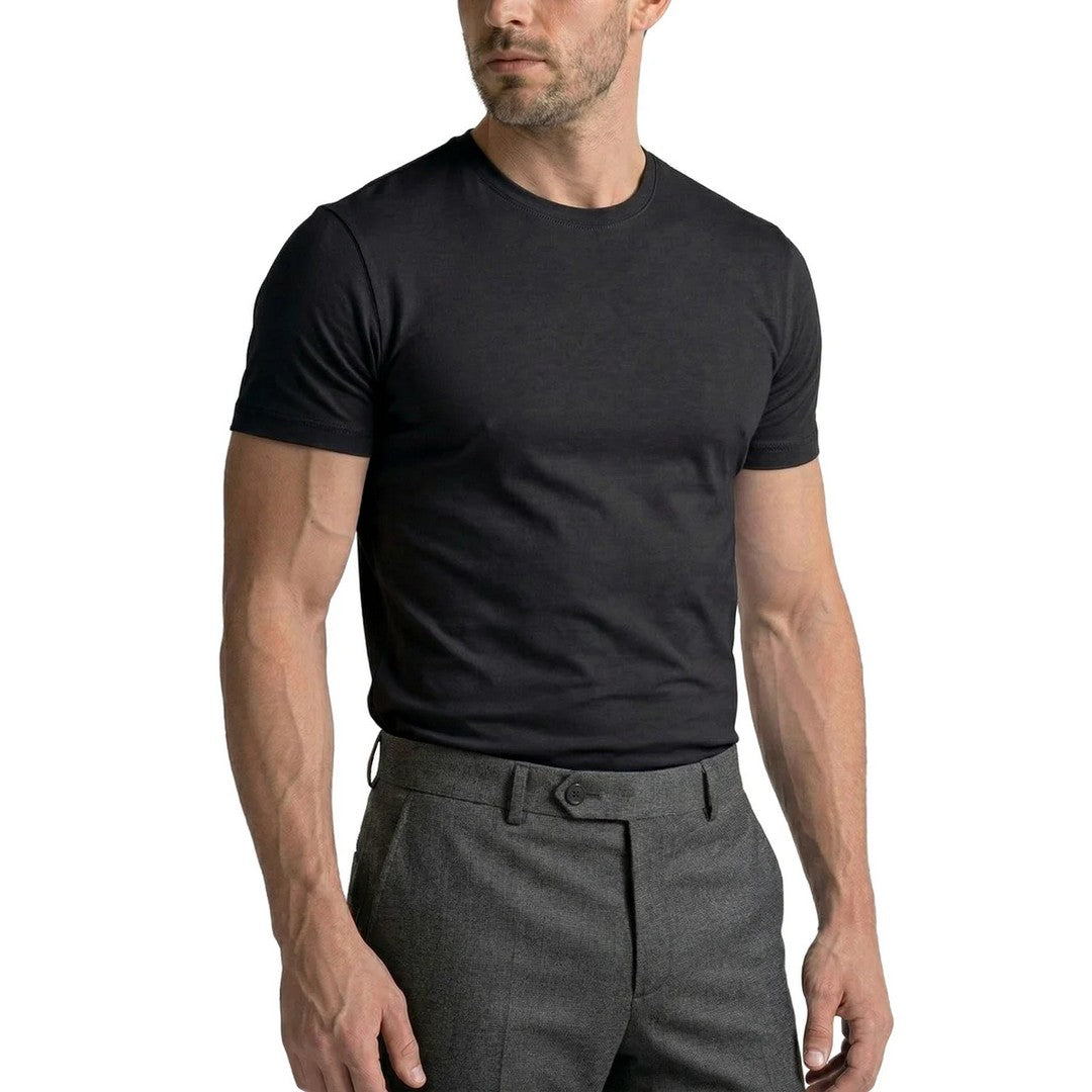 Mabrat UomoT-Shirt Sottogiacca in Modal e Filo di Scozia