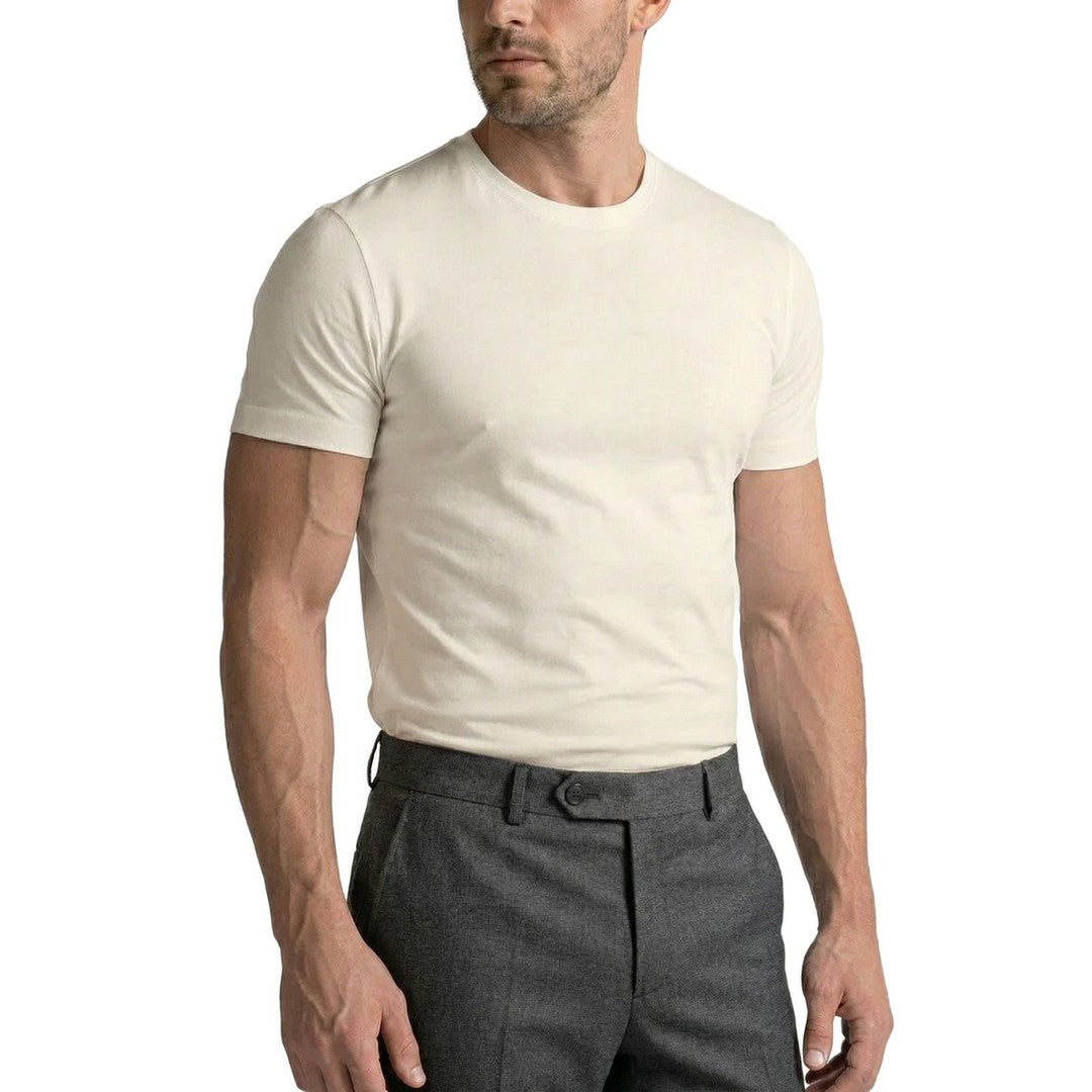 Mabrat UomoT-Shirt Sottogiacca in Modal e Filo di Scozia