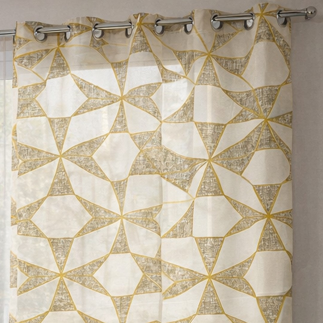 Linea Oro Flavia Tenda semi-trasparente Fantasia Geometrica
