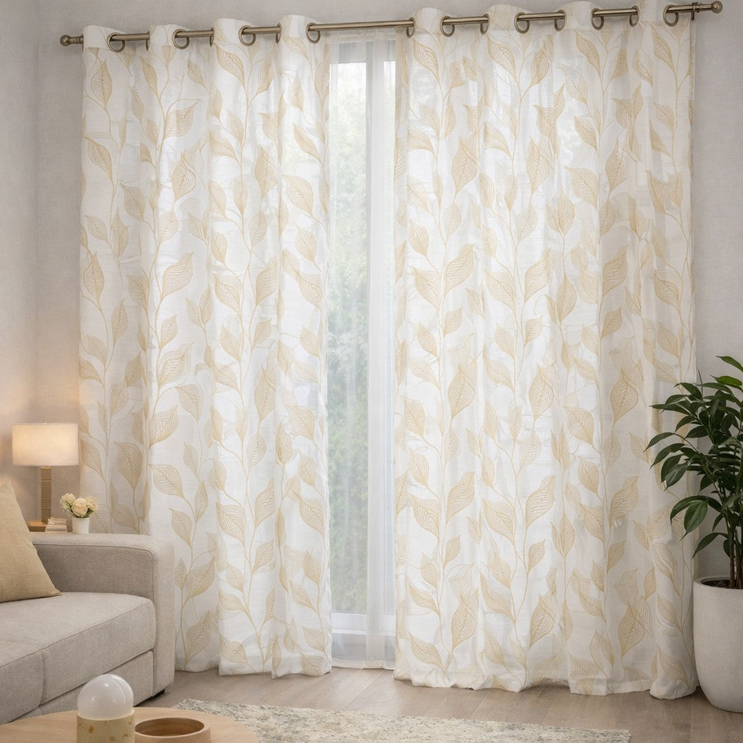 Linea Oro Shanghai Tenda Semi-Trasparente Fantasia Geometrica