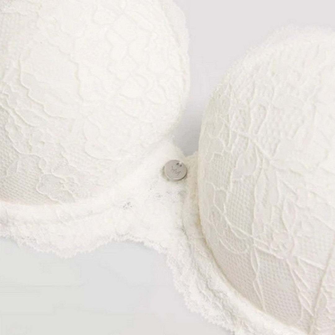 Ysabel Mora Reggiseno Donna Imbottito con Ferretto Pizzo - 10134 - Avorio