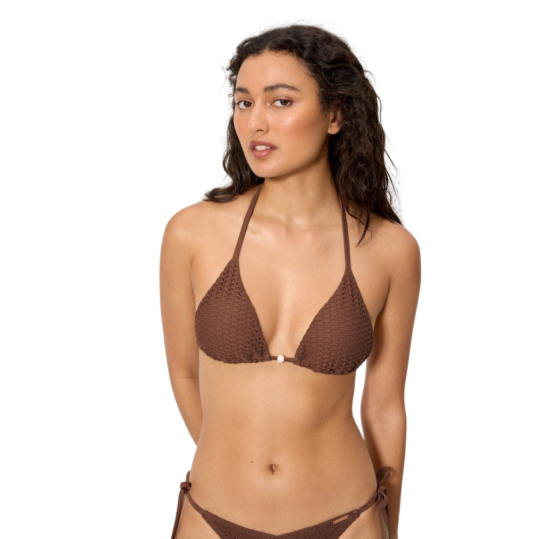 Ysabel Mora Beachwear Donna Top Bikini Triangolo - 83353 BROWN