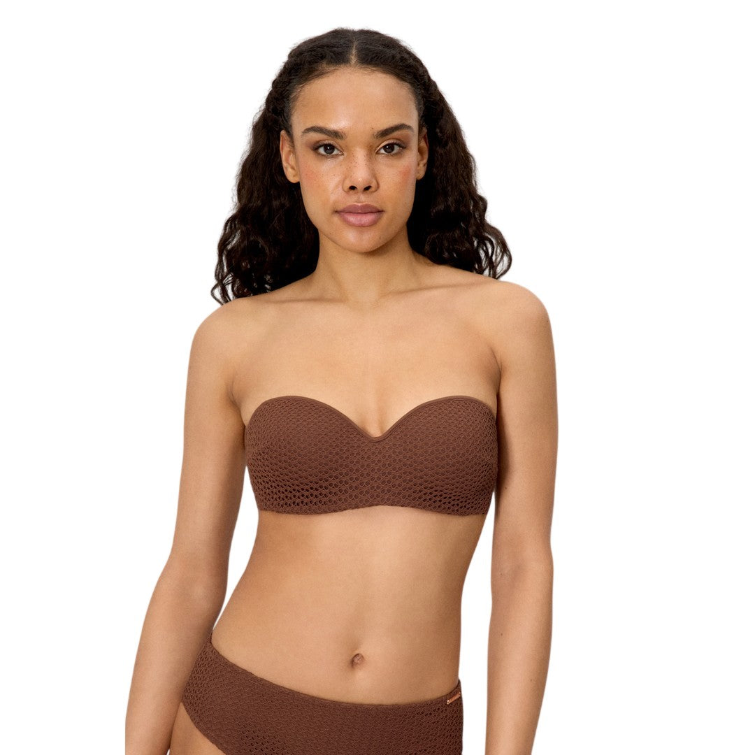 Ysabel Mora Beachwear Donna Top Bikini Fascia - 83355 BROWN