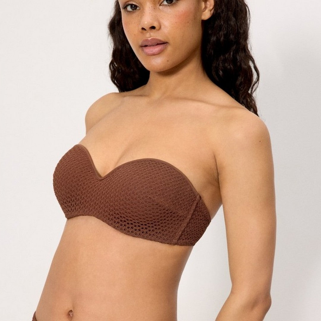 Ysabel Mora Beachwear Donna Top Bikini Fascia - 83355 BROWN