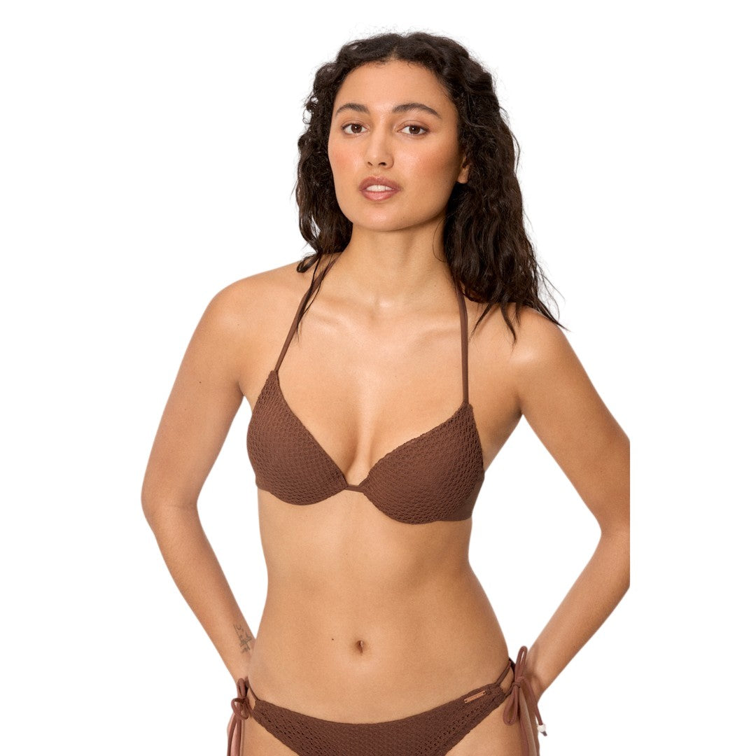 Ysabel Mora Beachwear Donna Top Bikini Doppio Push-Up - 83356 BROWN