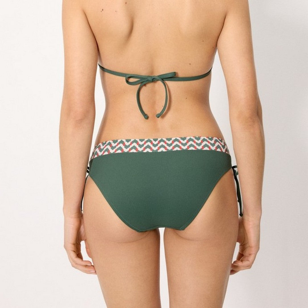 Ysabel Mora Beachwear Donna Slip Bikini Midi Modellante - 83372 IKAT GREEN