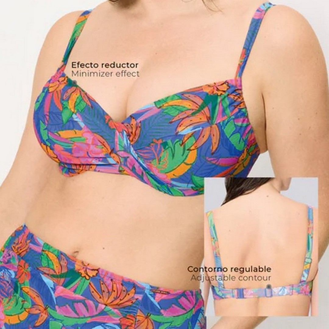 Ysabel Mora Beachwear Donna Top Bikini Modellante con Ferretto  - 83401 ÚNICO