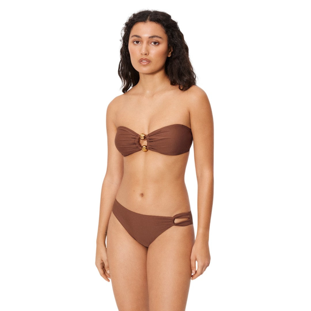 Ysabel Mora Beachwear Donna Set Bikini Bandeau - 83470 BROWN