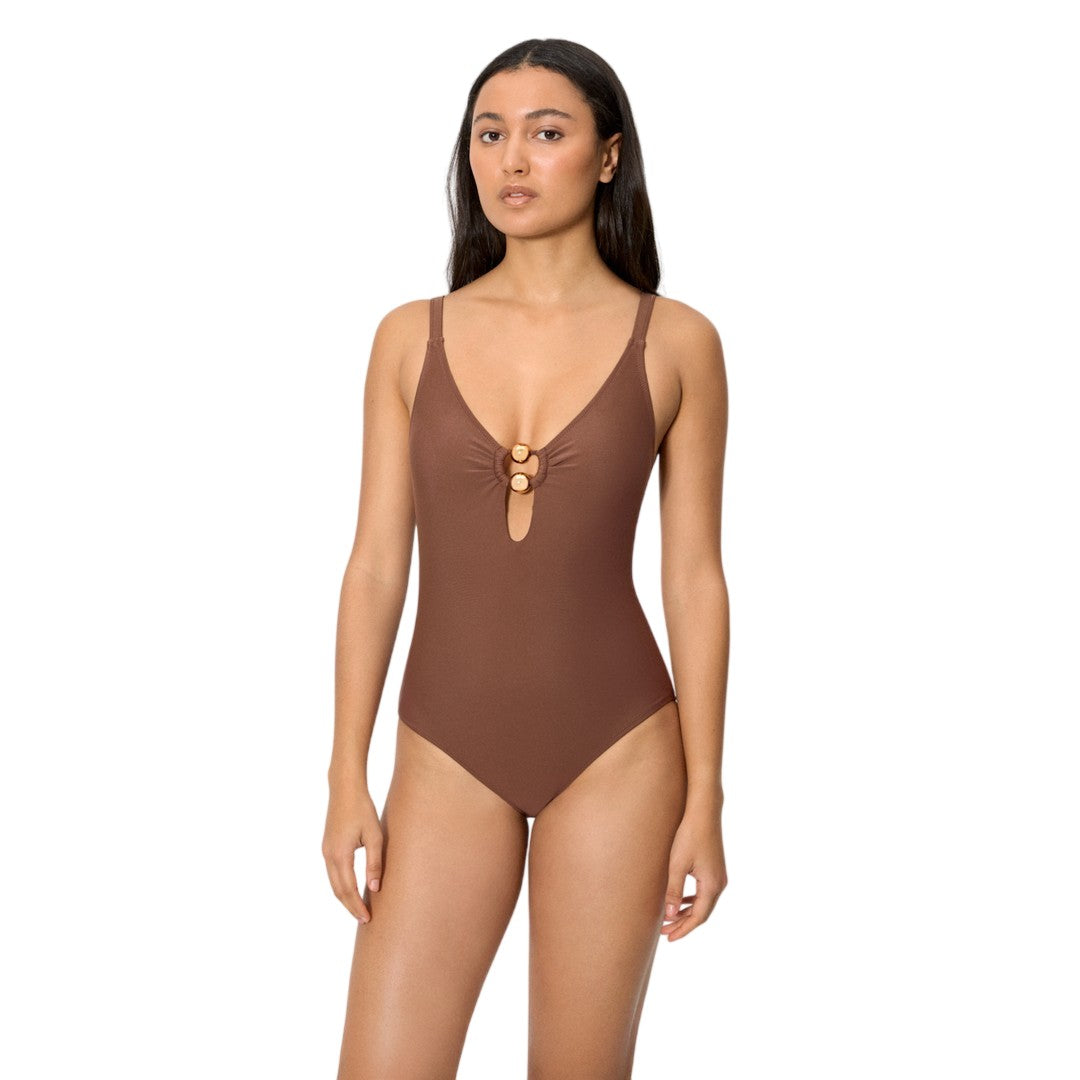 Ysabel Mora Beachwear Donna Costume Intero Modellante - 83471 BROWN