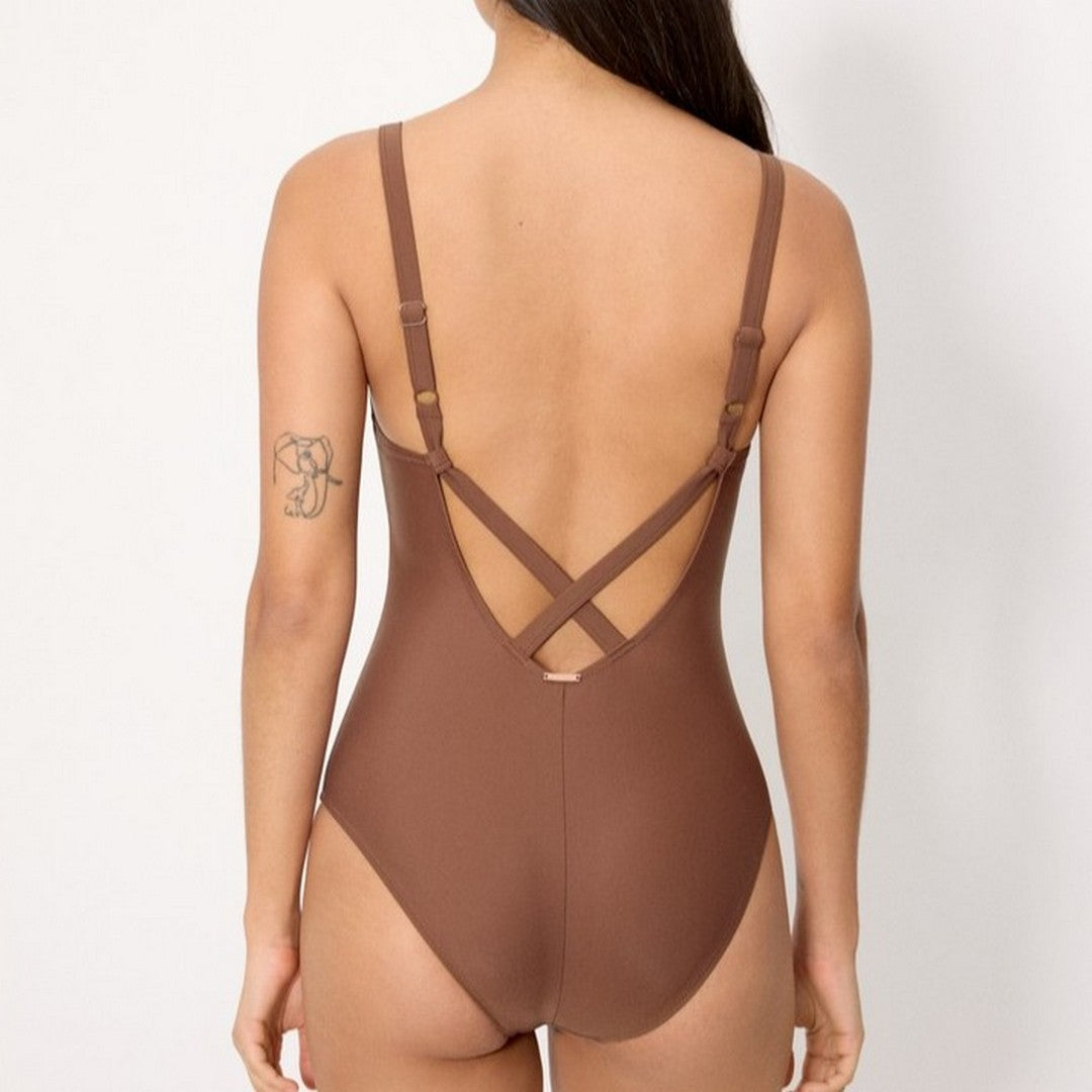 Ysabel Mora Beachwear Donna Costume Intero Modellante - 83471 BROWN