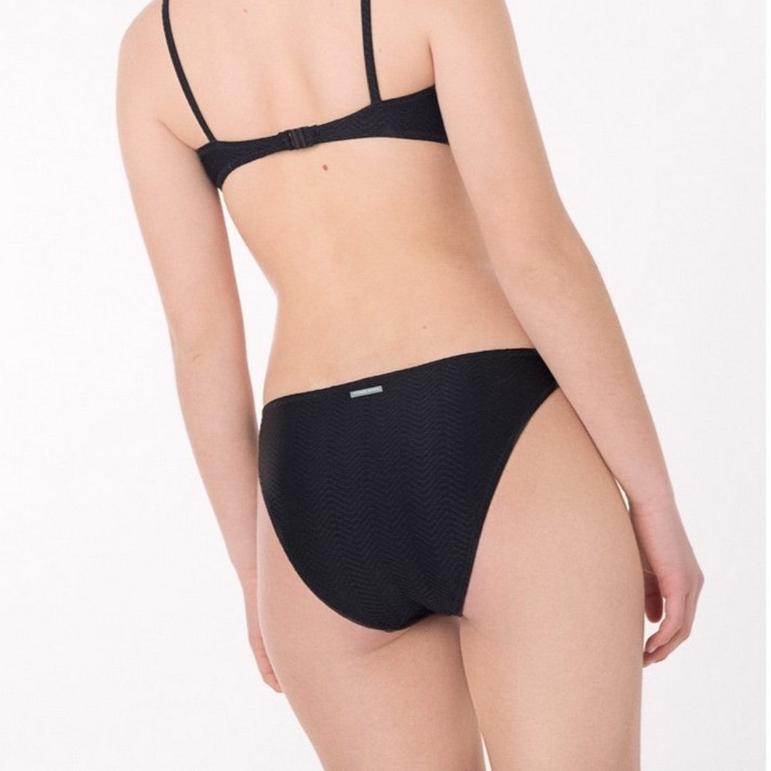 Ysabel Mora Beachwear Ragazza Slip Bikini Texture  - 83480 BLACK