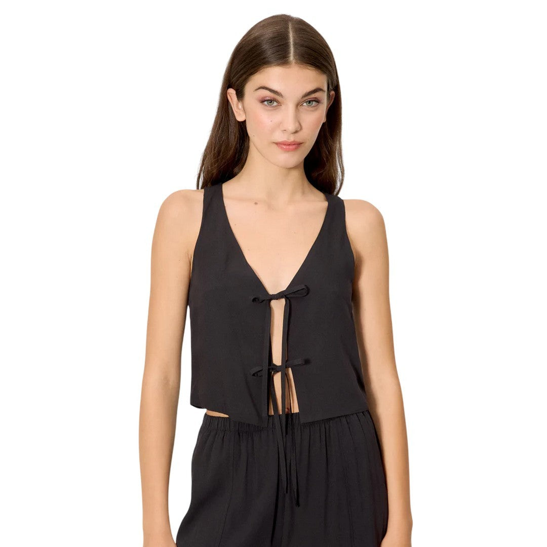 Ysabel Mora Beachwear Donna Top Gilet Nodo - 86241 NEGRO