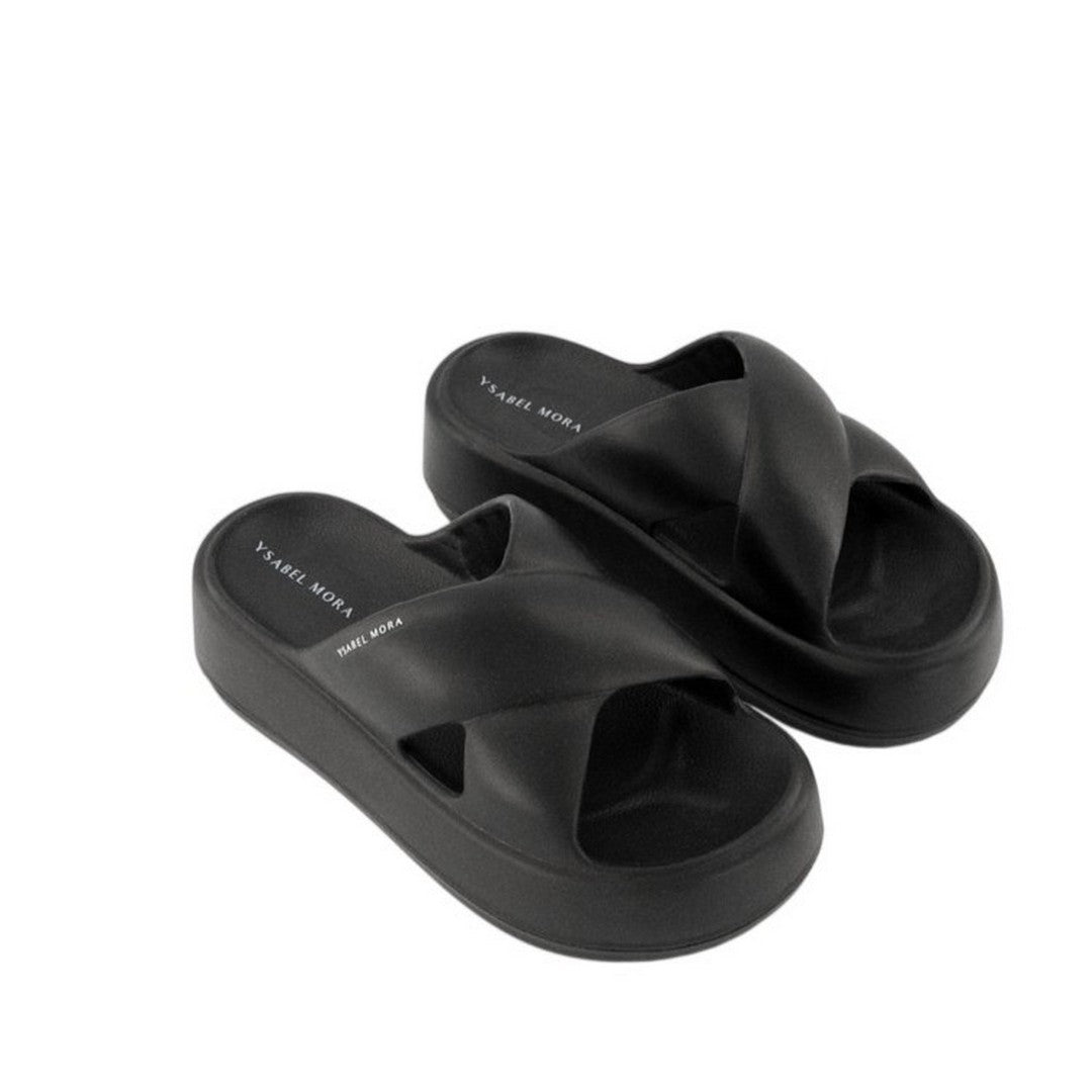 Ysabel Mora Beachwear Donna Ciabatta con Platform - 86287 NERO