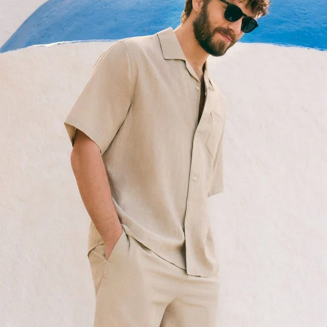 Ysabel Mora Beachwear Uomo Camicia Relax in Cotone - 90538 FEATHER