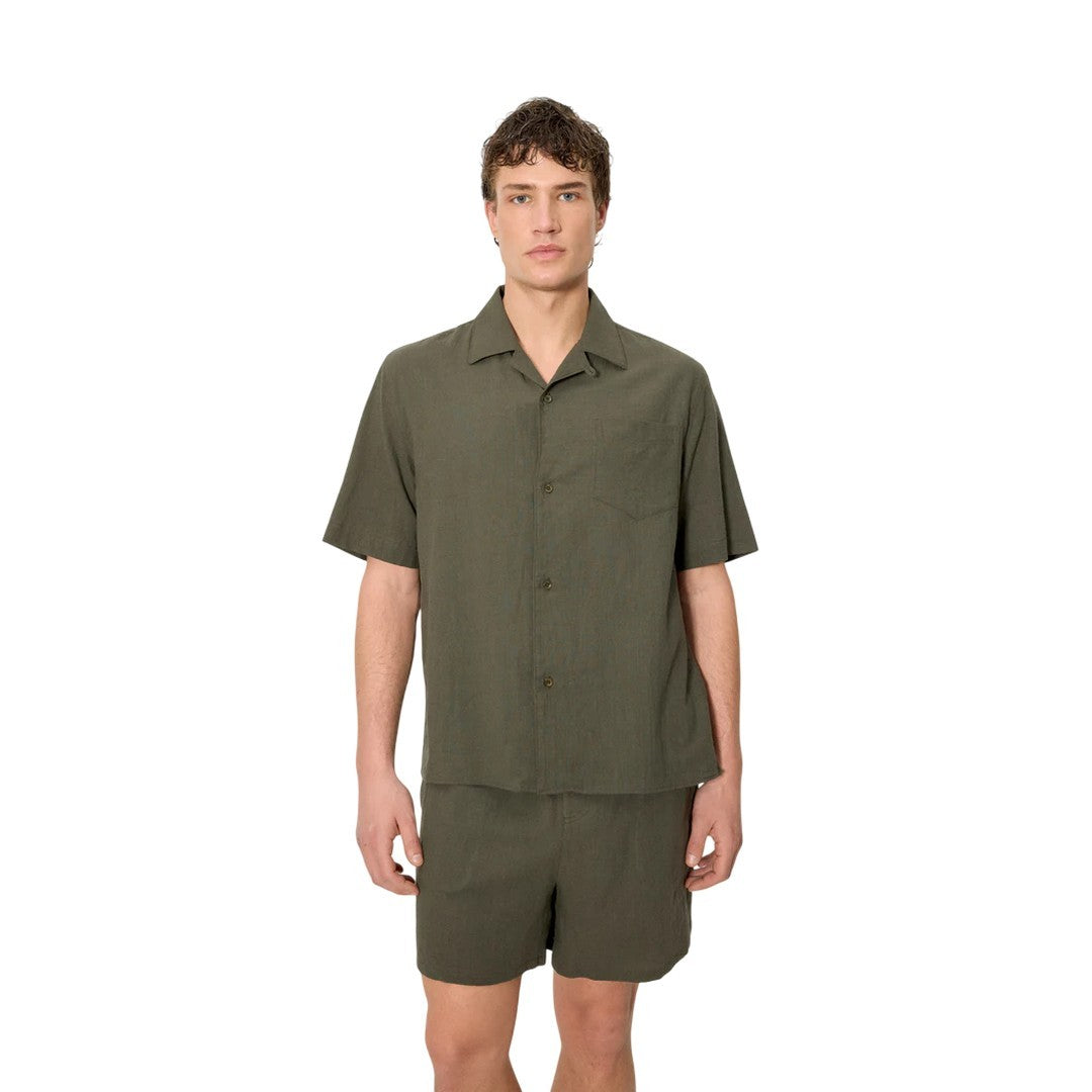 Ysabel Mora Beachwear Uomo Camicia Relax in Cotone - 90538 GRAPE LEAF