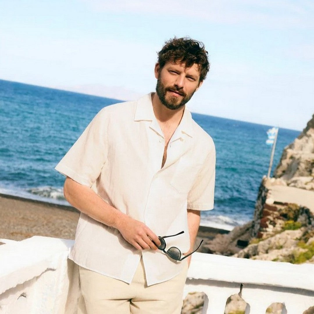 Ysabel Mora Beachwear Uomo Camicia Relax in Cotone - 90538 WHITE