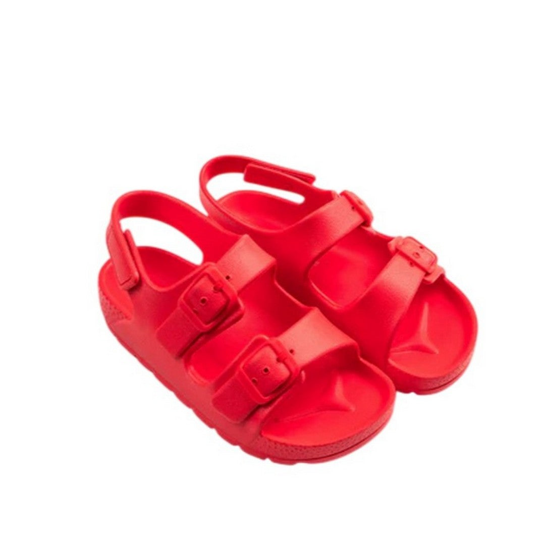 Ysabel Mora Beachwear Unisex Sandali Mare Velcro Gommate - 95546 RED