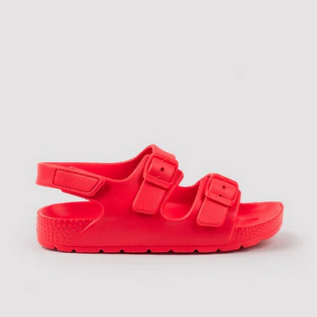 Ysabel Mora Beachwear Unisex Sandali Mare Velcro Gommate - 95546 RED