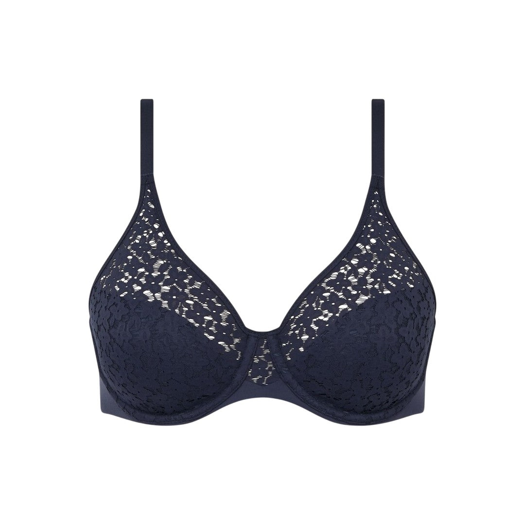 Chantelle EasyFeel Norah Reggiseno con ferretto in pizzo floreal Blu C13F10