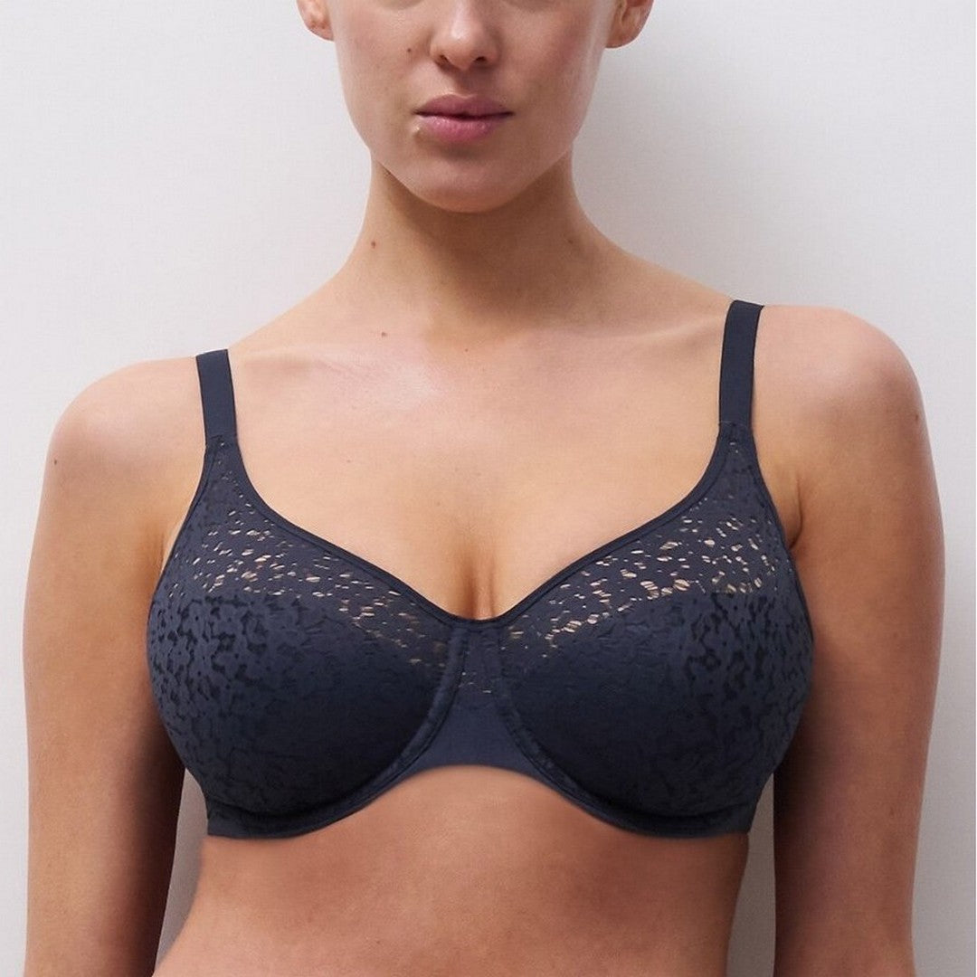 Chantelle EasyFeel Norah Reggiseno con ferretto in pizzo floreal Blu C13F10