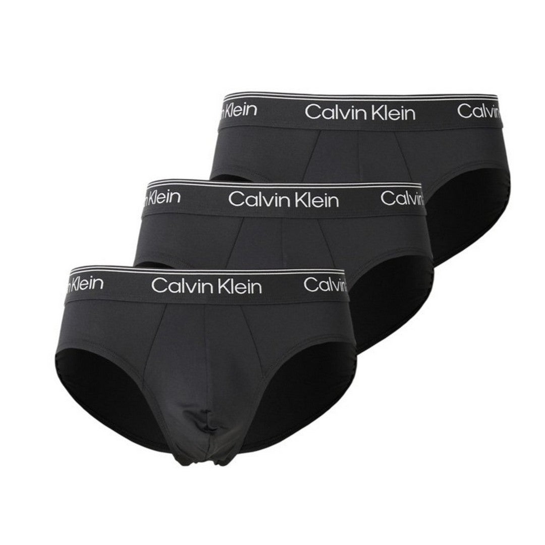 Calvin Klein Underwear 3Pack Slip Uomo Nero Microfibra Stretch - LV00NB4408 UB1