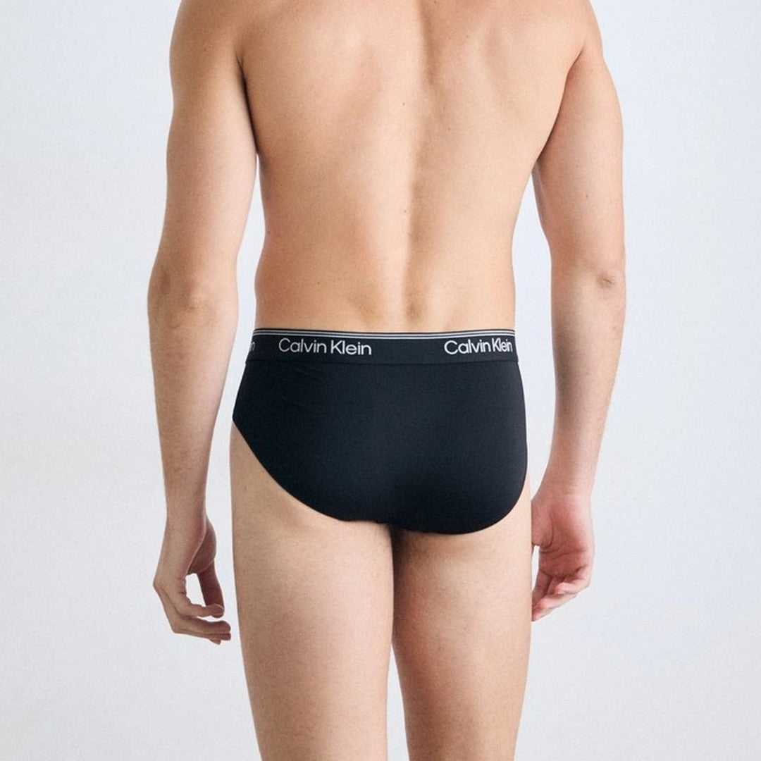 Calvin Klein Underwear 3Pack Slip Uomo Nero Microfibra Stretch - LV00NB4408 UB1