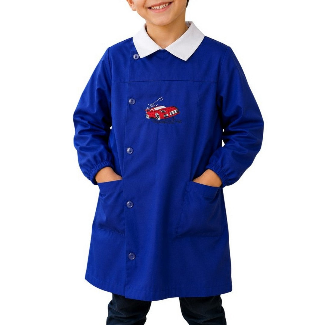 Ambrosino Grembiule Scuola Bambino Bluette Con Bottoni