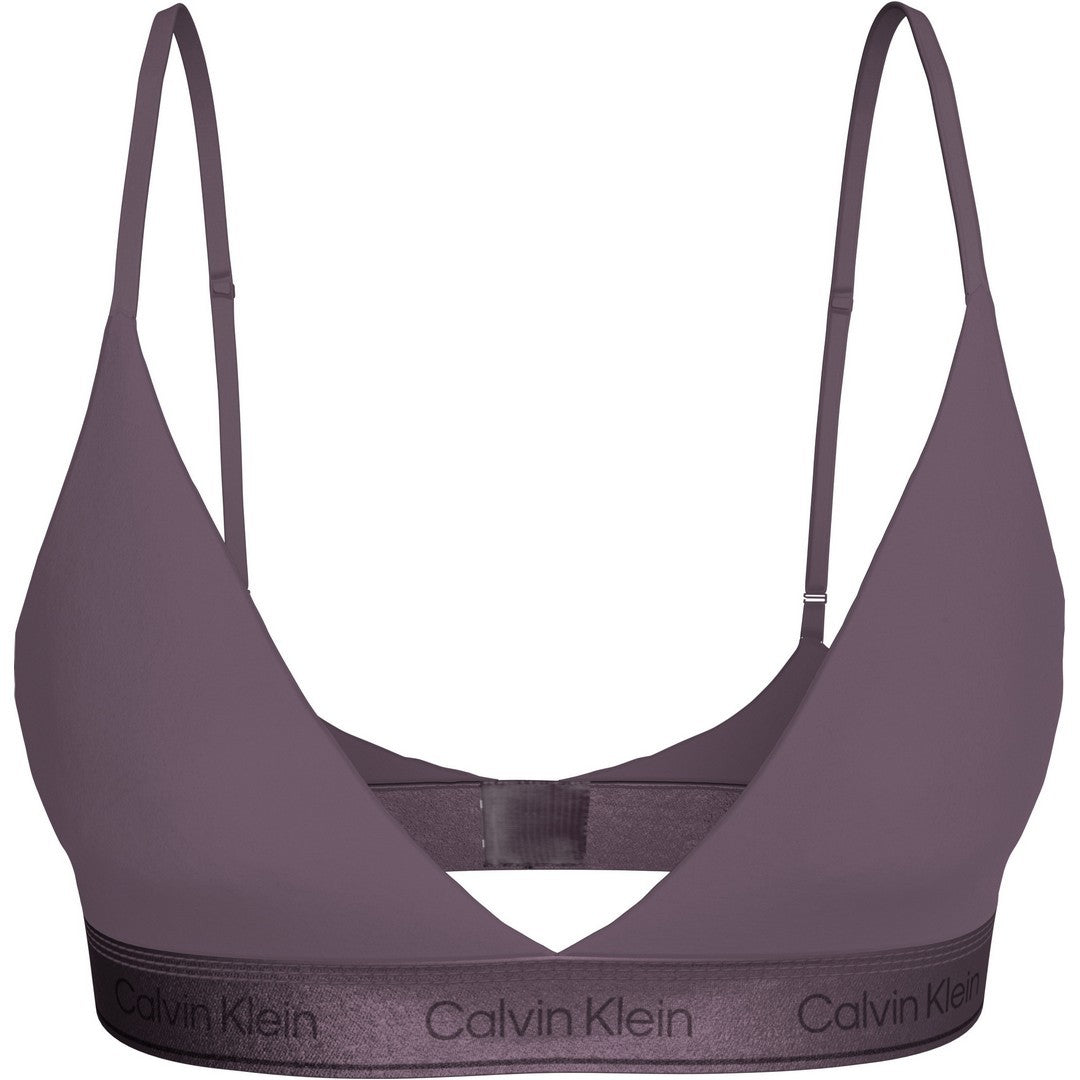 Calvin Klein Donna Lightly Lined Triangle Icon Cotton Metallic LV00QF8825-LN1