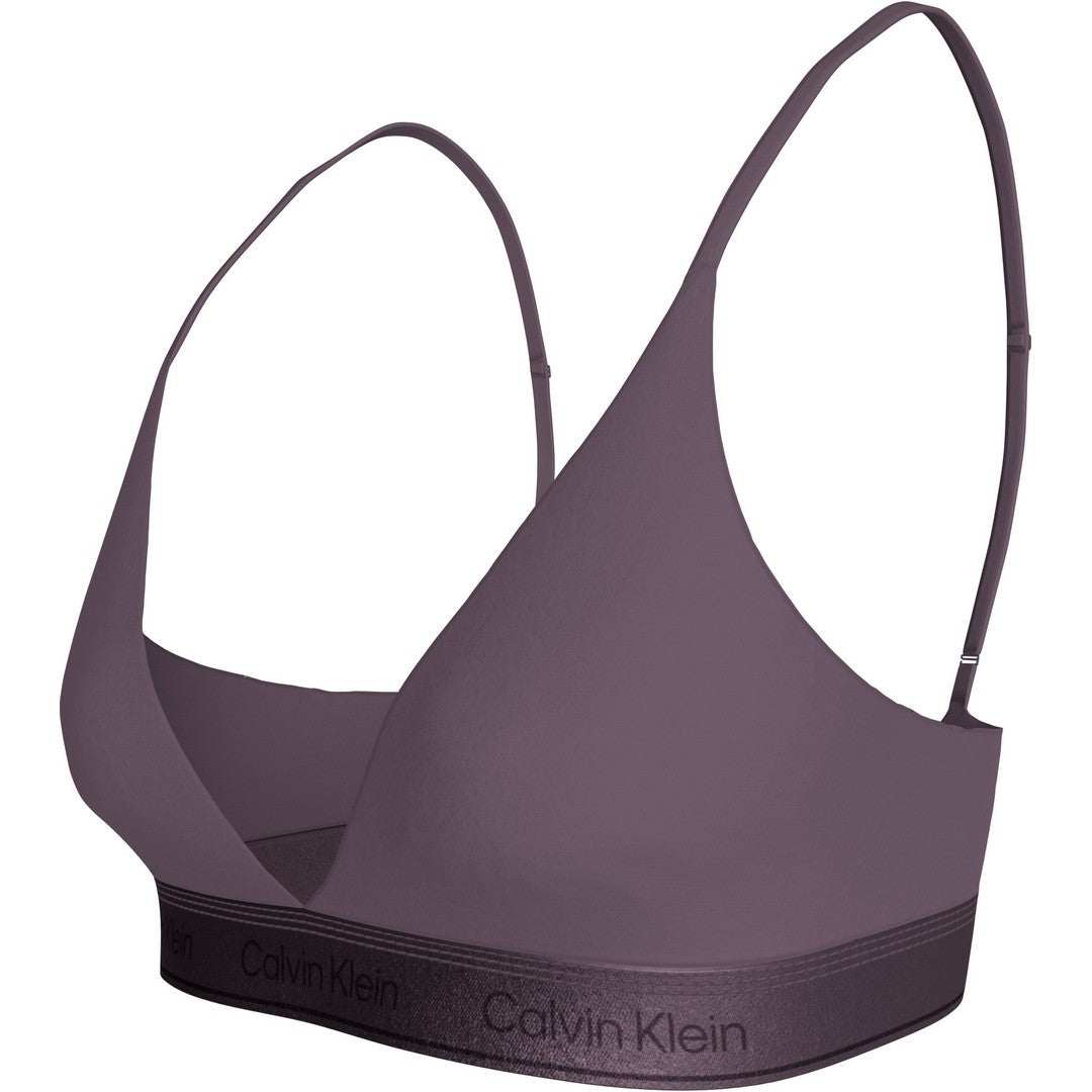 Calvin Klein Donna Lightly Lined Triangle Icon Cotton Metallic LV00QF8825-LN1