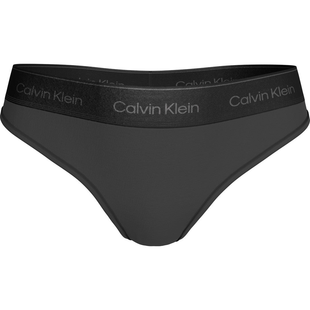 Calvin Klein Donna Thong-Icon Cotton Modal Me Black - LV00QF8826-UB1
