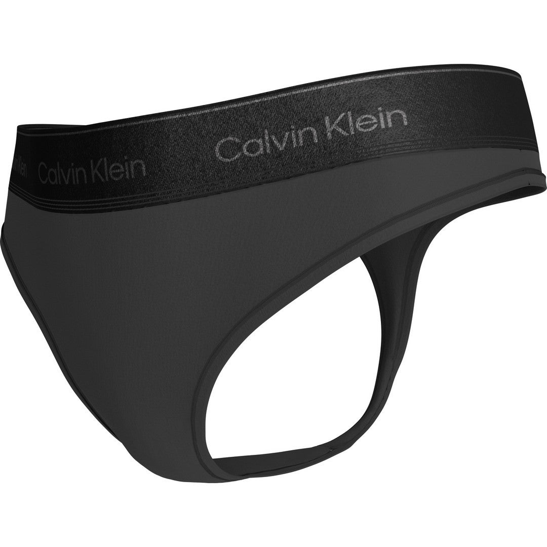 Calvin Klein Donna Thong-Icon Cotton Modal Me Black - LV00QF8826-UB1