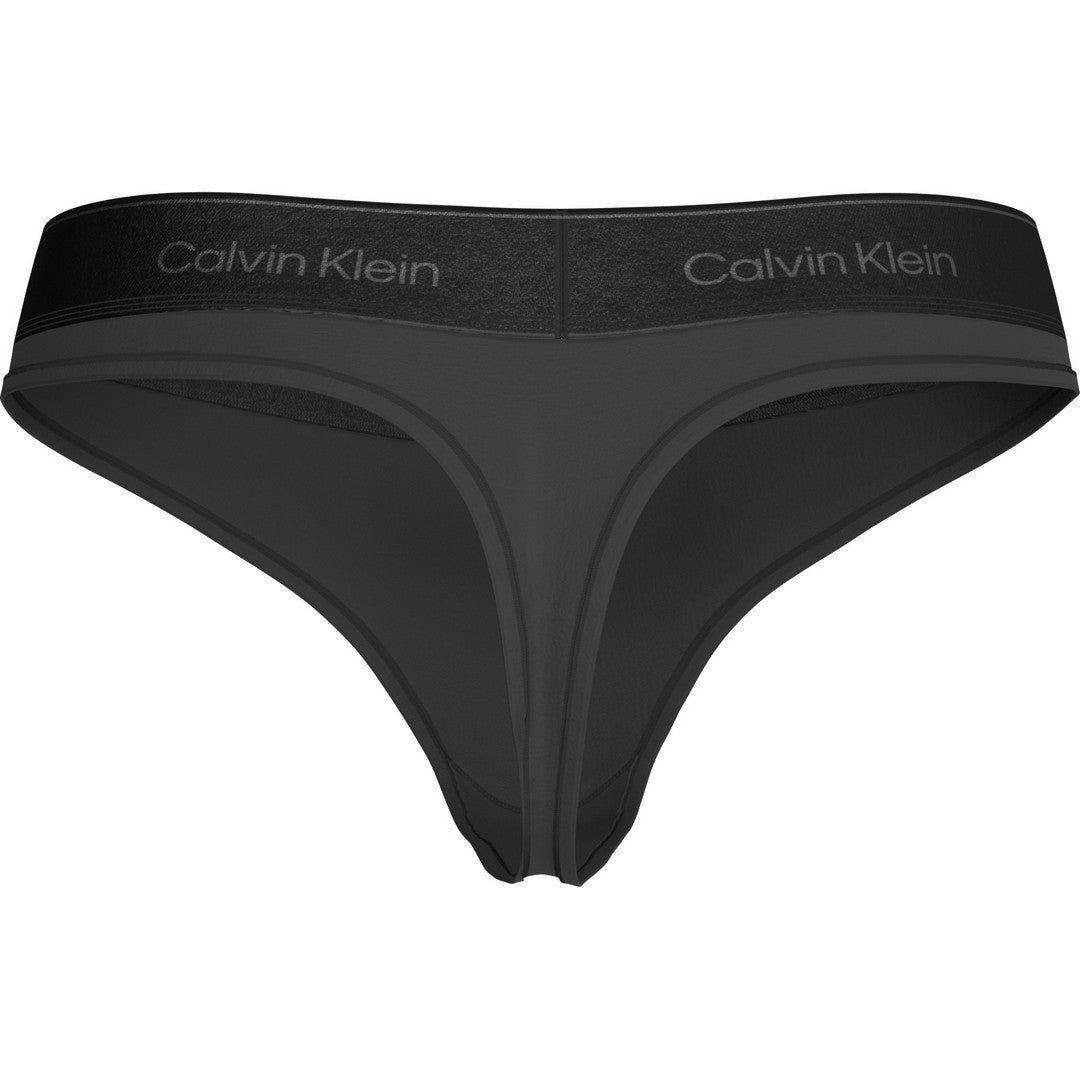 Calvin Klein Donna Thong-Icon Cotton Modal Me Black - LV00QF8826-UB1