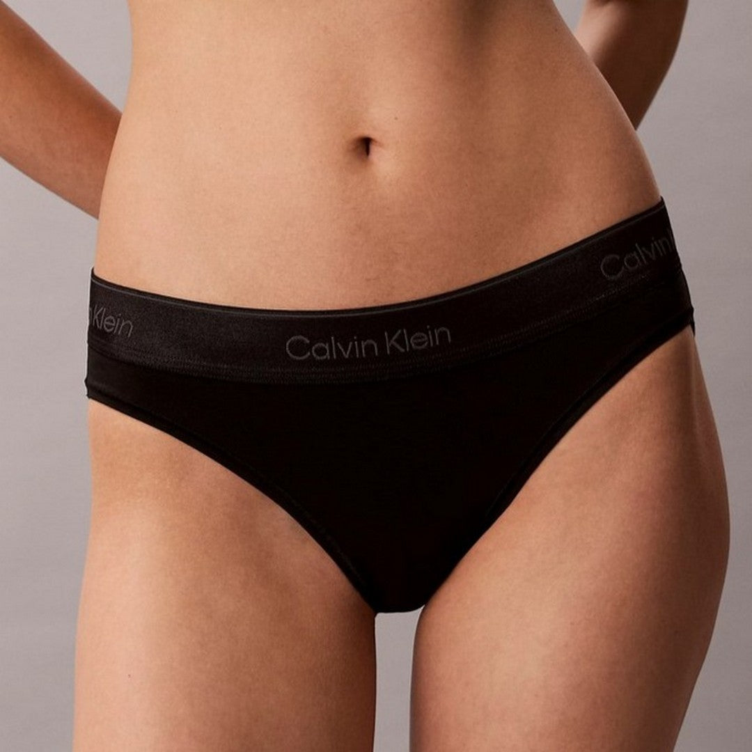 Calvin Klein Donna Bikini-Icon Cotton Modal Me Black - LV00QF8827-UB1
